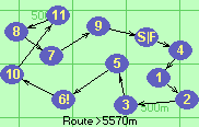 S-4-1-2-3-5-6!-10-11-8-7-9-F